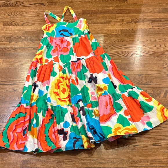 J. Crew Dresses & Skirts - J. Crew Bright Multicolor Floral Tiered maxi sunDress, 0